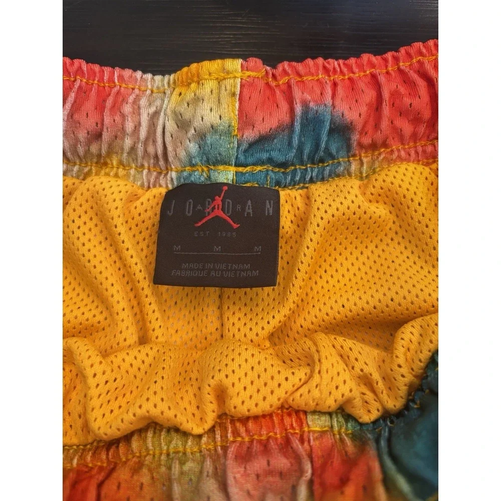 Jordan Shorts Mens Sz M Multicolor‎ Tie Dye Jumpman Air Mesh Basketball
